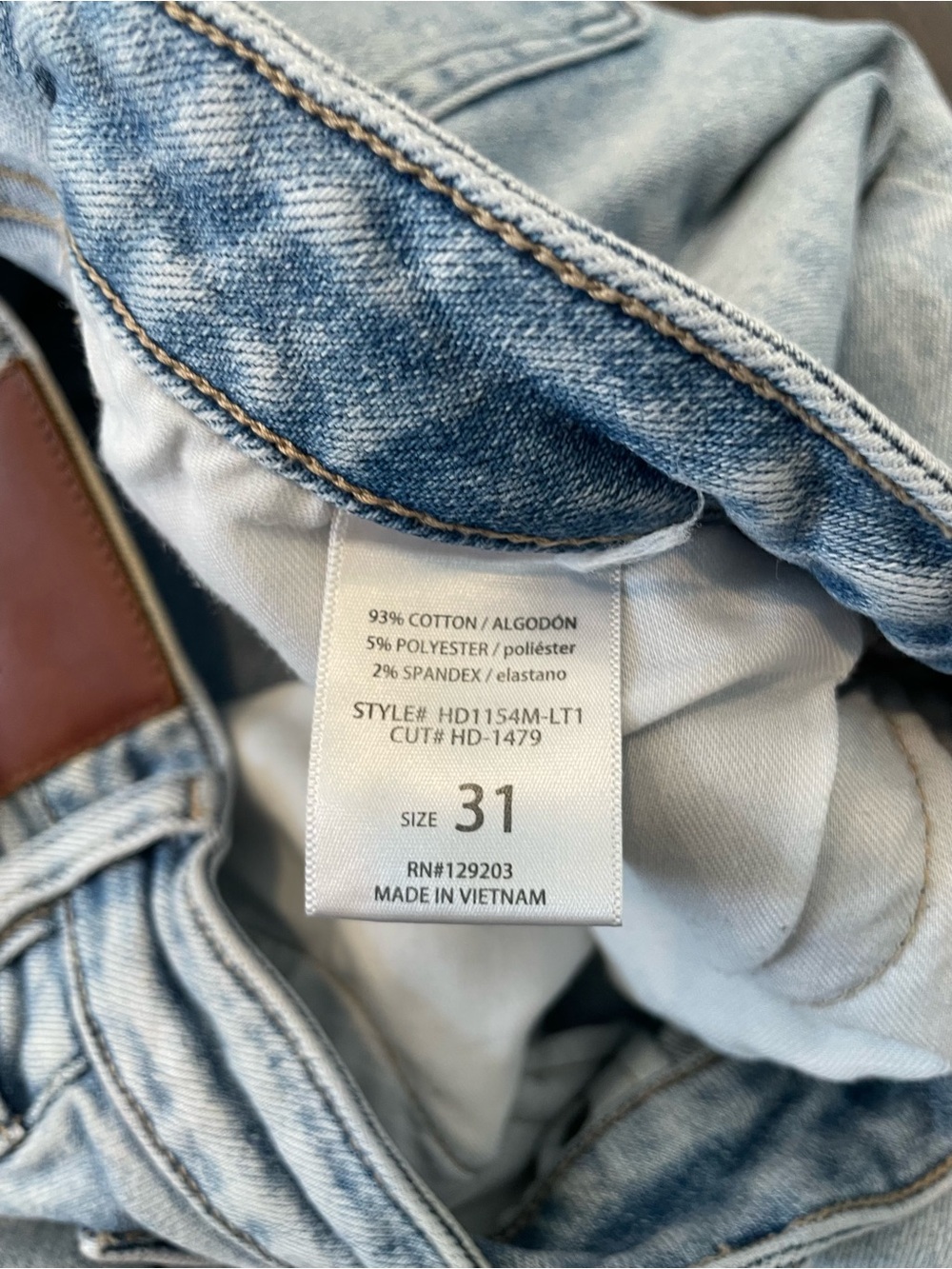 Hidden Los Angeles Jeans Straight Mom Jeans Size 31 Light Denim Designer - Picture 5 of 8